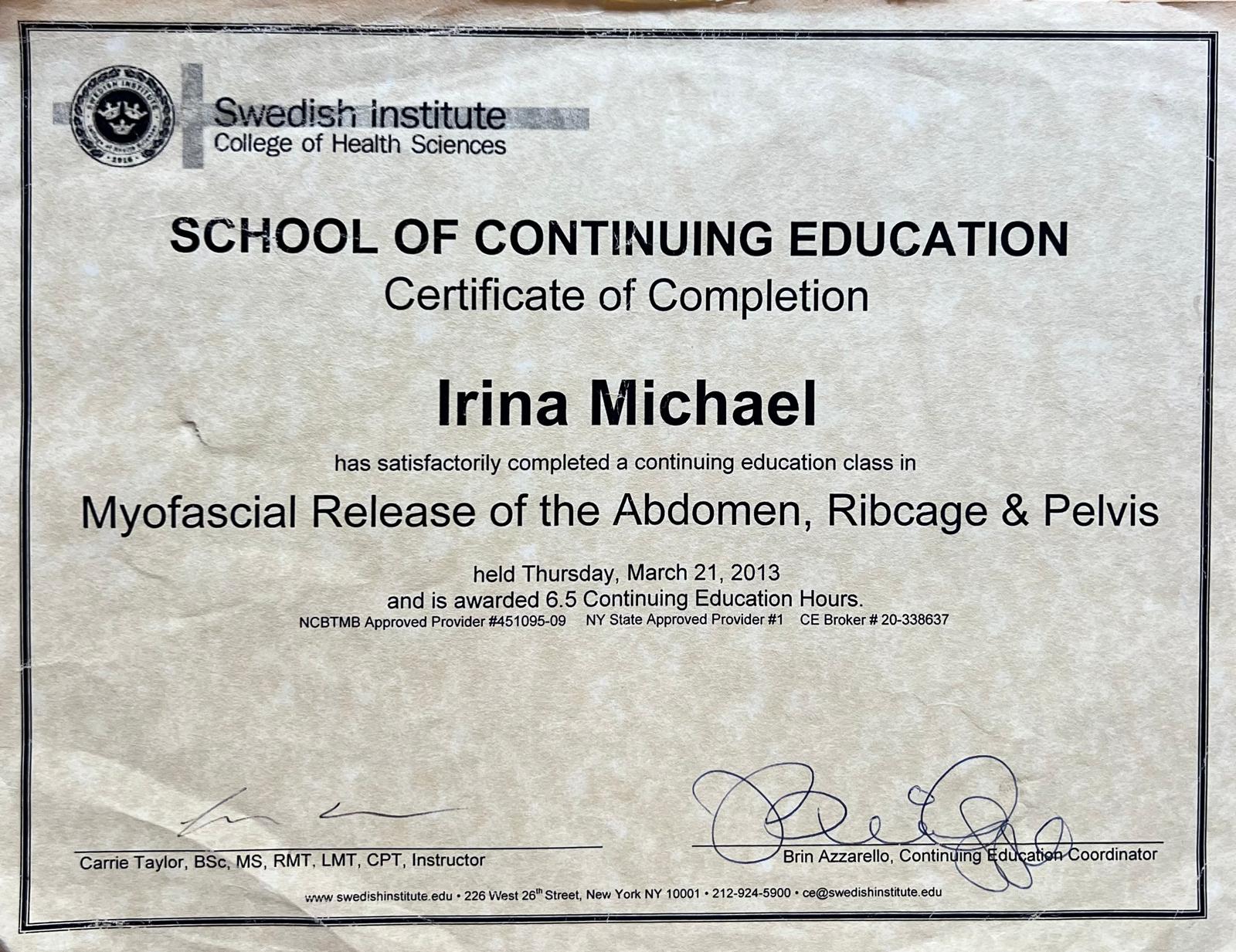 Myofascial Release - Abdomen