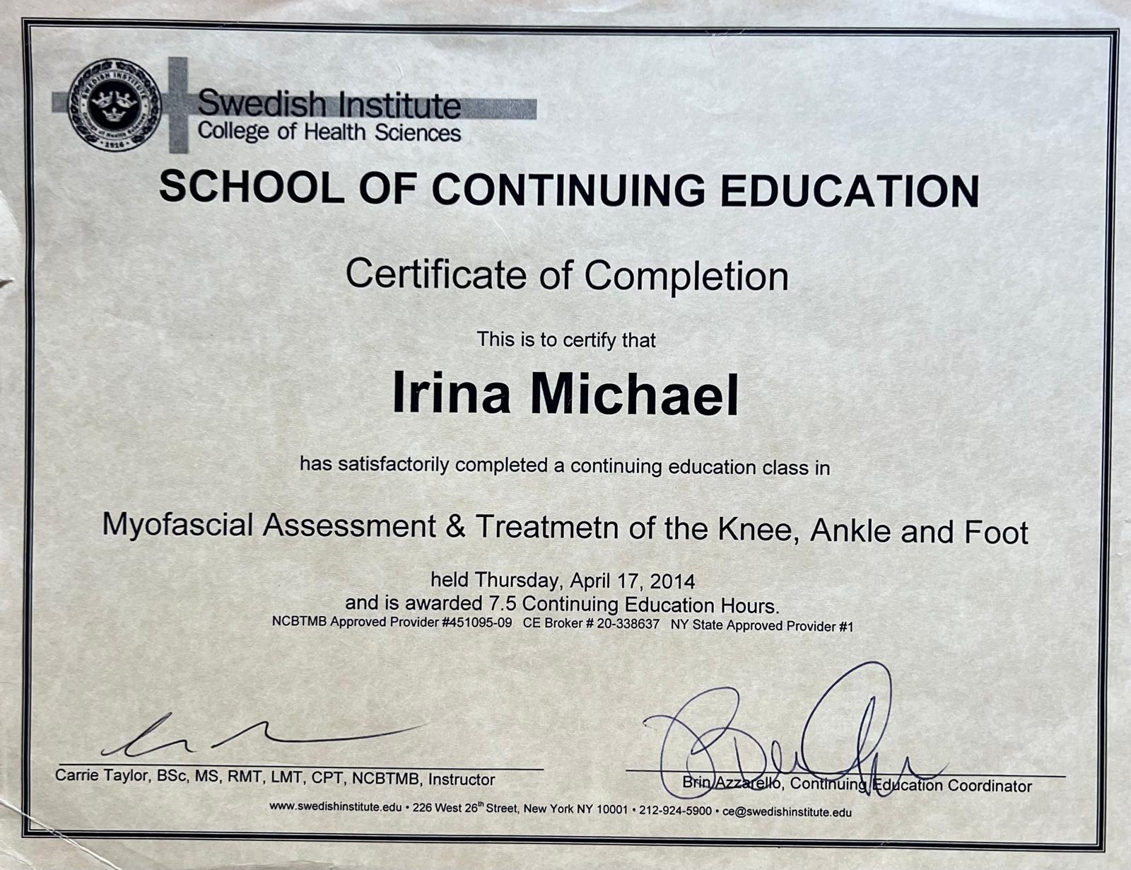 Myofascial Release - Knee & Foot